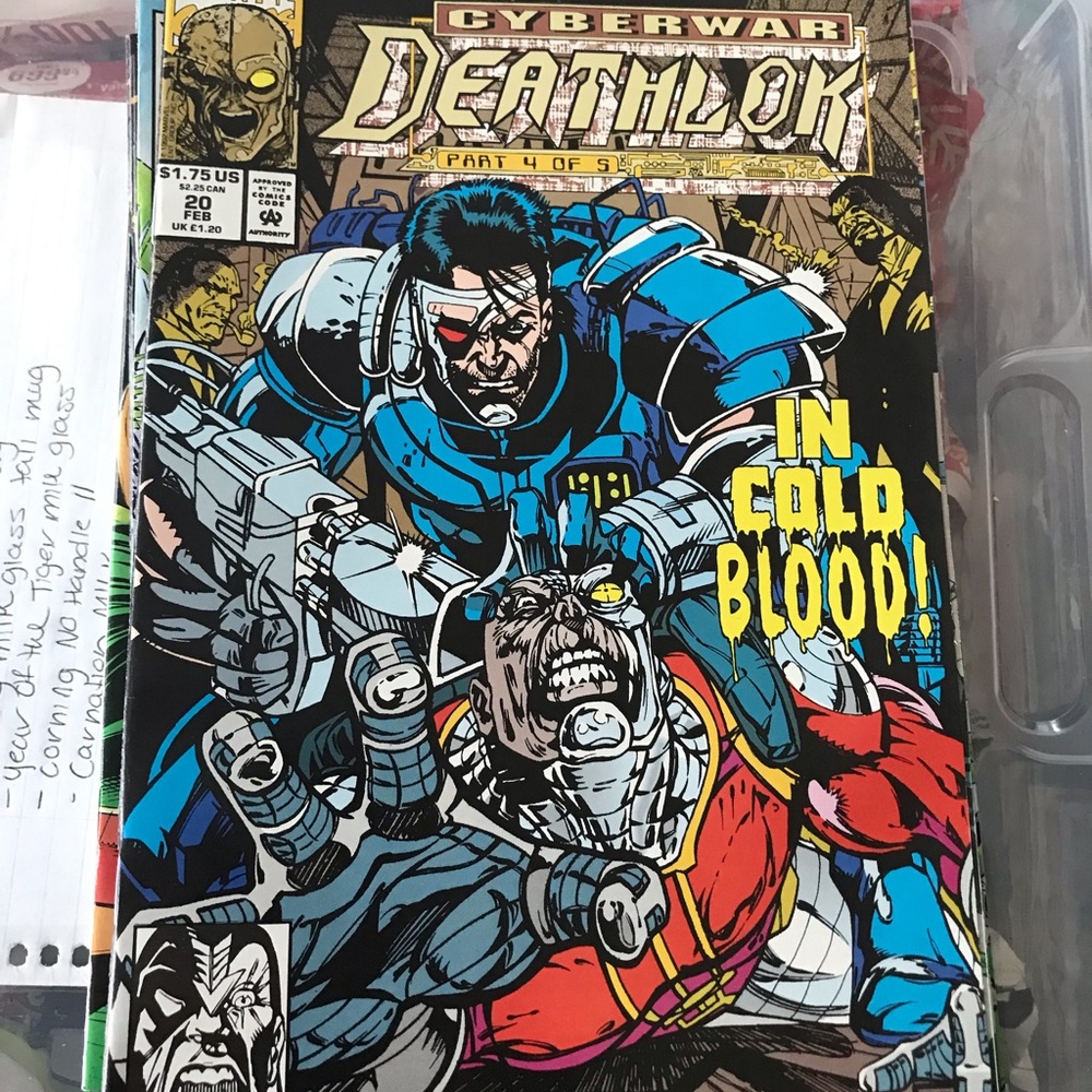 Cyberwar: Deathlok Comic Book #20- "In Cold Blood" Cover